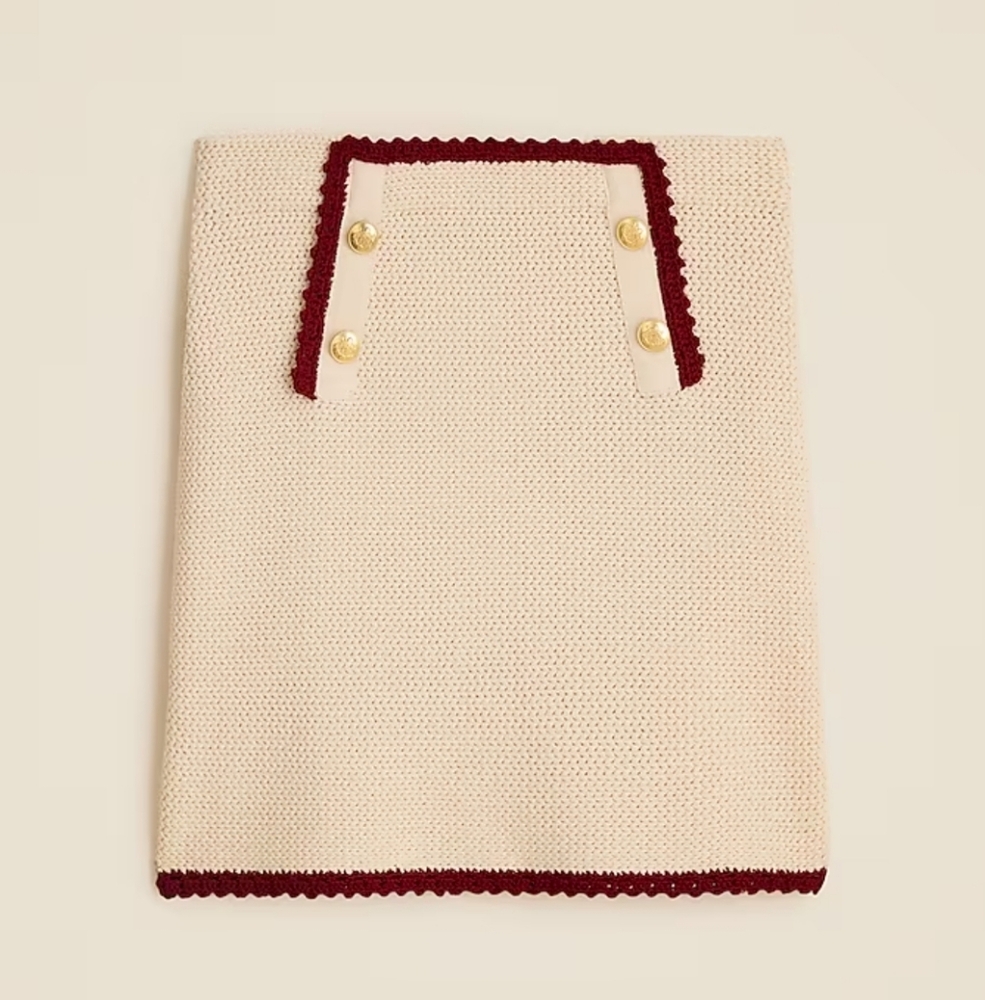 J Crew Crochet Mini Skirt